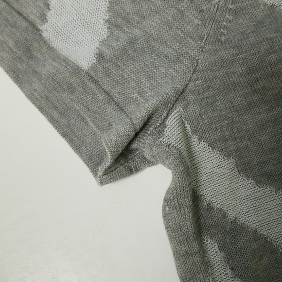 Lafayette 148 New York Short Sleeve Top Gray BB1 - Picture 7 of 8